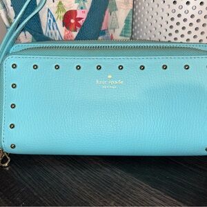 Kate Spade Blue Leather Women's Wallet